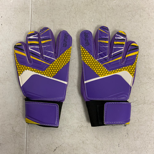 Vist Large View of Product Image Which is Used JALUNTH Soccer Goalie Gloves Purple 5