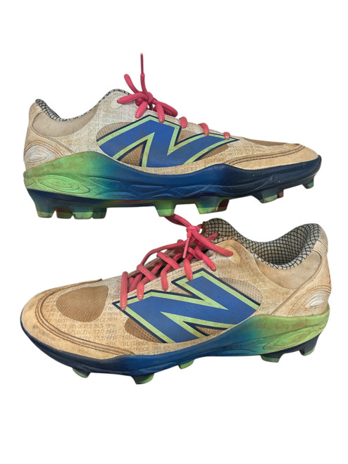 Vist Large View of Product Image Which is Used New Balance LABWORK BB/SB Cleats White Senior 9.5