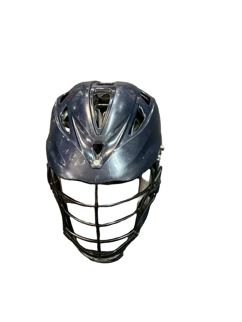 Vist Large View of Product Image Which is Used Cascade PRO7 Lacrosse Helmet Navy Blue One Size