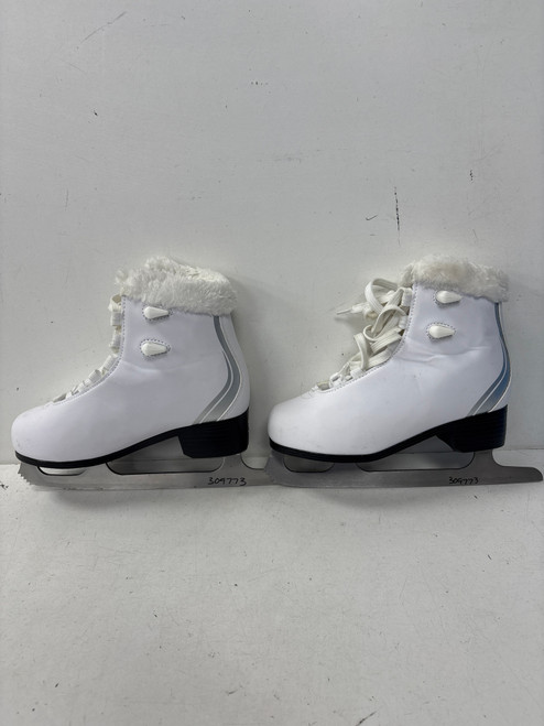 Vist Large View of Product Image Which is Used FUR Girls Figure Skate White Junior 03