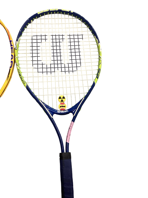 Vist Large View of Product Image Which is Used Wilson TITANIUM Junior Tennis Racquet Royal Blue 25"