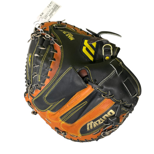 Vist Large View of Product Image Which is Used Mizuno MAX FLEX CATCHERS MIT BB/SB Catchers RH Throw Black 35"