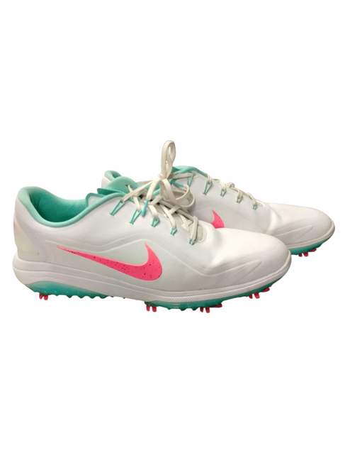 Vist Large View of Product Image Which is Used Nike REACT VAPOR 2 Mens Golf Shoes White Senior 12
