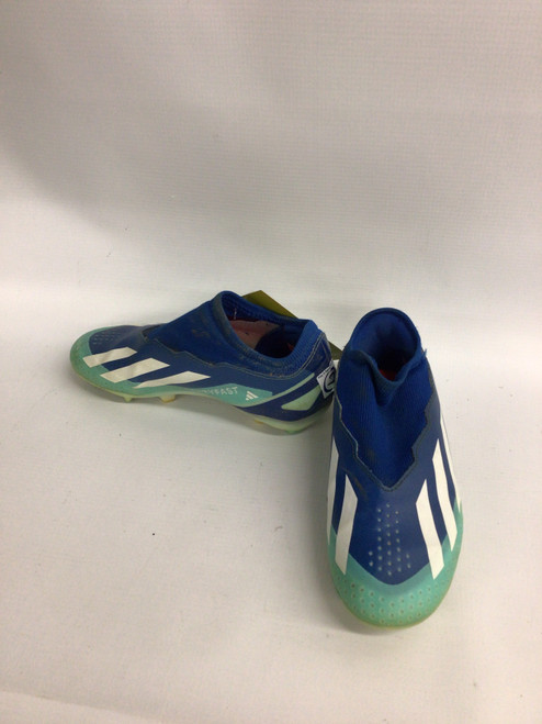 Vist Large View of Product Image Which is Used Adidas Soccer Cleats Royal Blue Junior 02