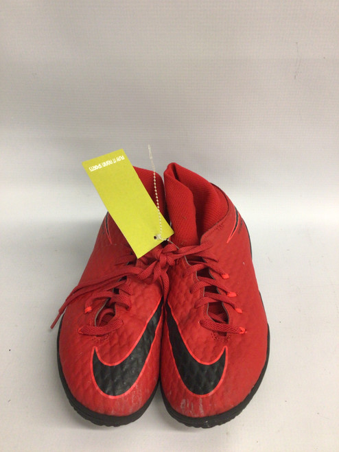 Vist Large View of Product Image Which is Used Nike HYPERVENOMX PHELON III DF Soccer Turf Shoes Red Senior 5.5