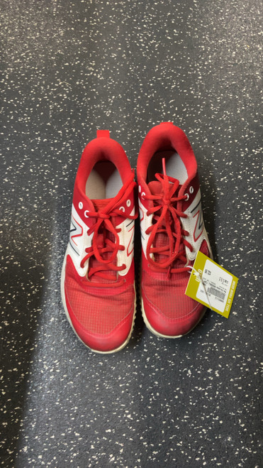 Vist Large View of Product Image Which is Used New Balance BASEBALL TURF SHOE BB/SB Cleats Red Senior 6.5