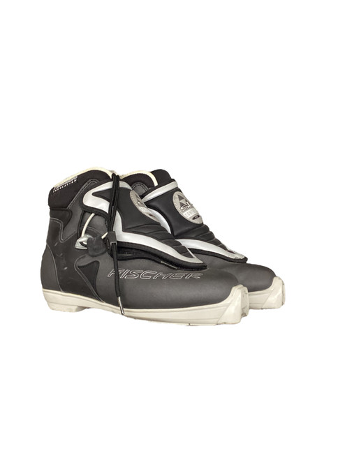 Vist Large View of Product Image Which is Used Fischer SL Control Boys SNS XC Ski Boots Black W 05-05.5 / JR 03.5-04