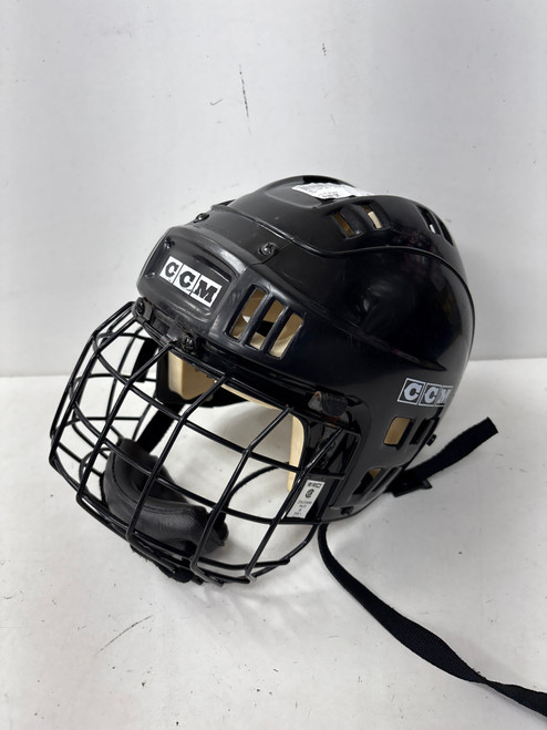 Vist Large View of Product Image Which is Used CCM HT1 Helmet Cage Combo Black SM