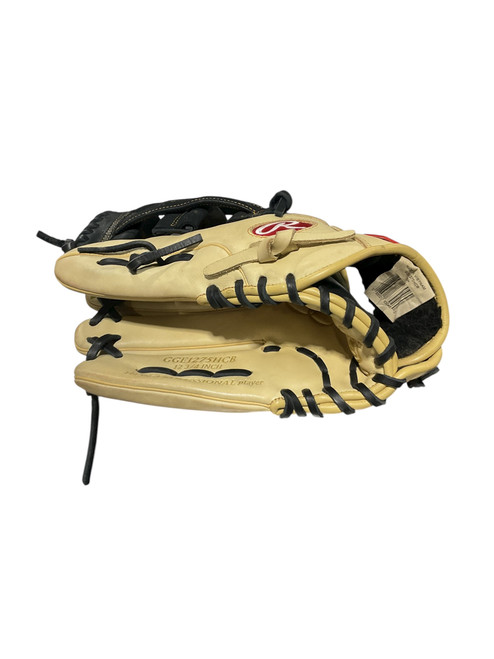 Vist Large View of Product Image Which is Used Rawlings GG ELITE BB/SB Glove LH Throw Tan 12 3/4"
