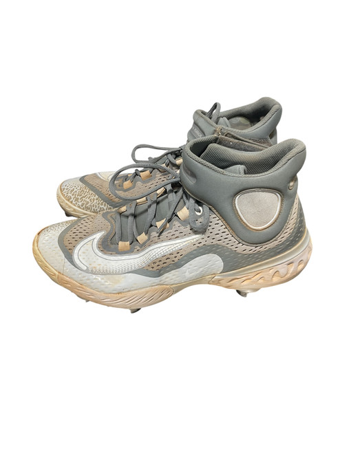 Vist Large View of Product Image Which is Used Nike ALPHA HURRICANE BB/SB Cleats Grey Senior 11.5
