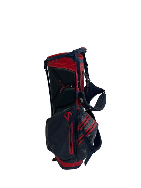 Vist Large View of Product Image Which is Used Sun Mountain VIC National Navy Blue Mens 4 Way Stand Bag
