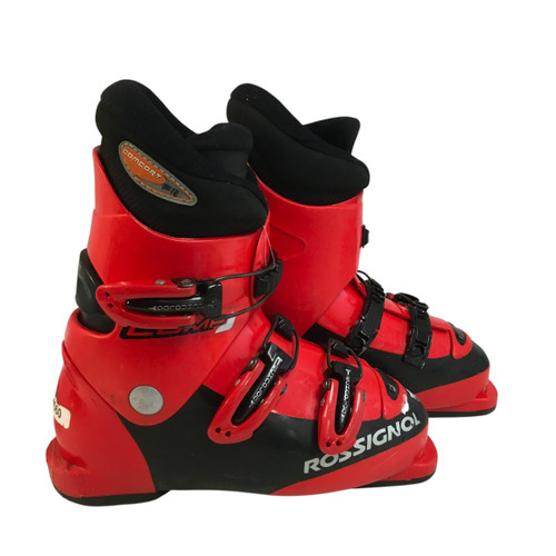Used Rossignol 22.5 ROSSIGNOL Boys DH Ski Boot Red 225 MP - J04.5 - W5.5 11749-S000155096