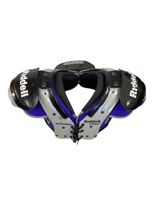 Vist Large View of Product Image Which is Used Riddell PURSUIT FB Shoulder Pads Royal Blue MD