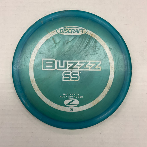 Vist Large View of Product Image Which is Used Discraft Z BUZZZ SS Disc Golf Mid Range Royal Blue 174g