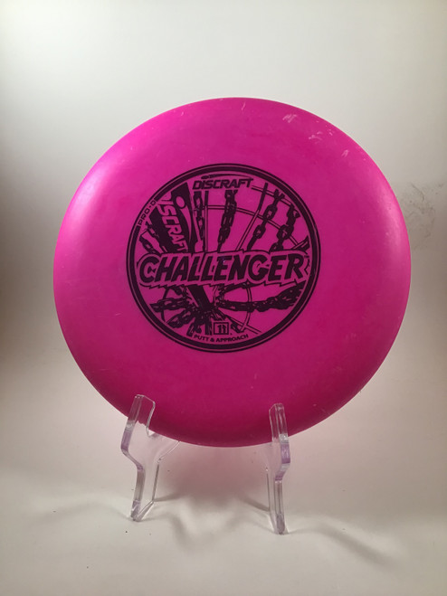 Vist Large View of Product Image Which is Used Discraft PRO D CHALLENGER Disc Golf Putter Pink 173g