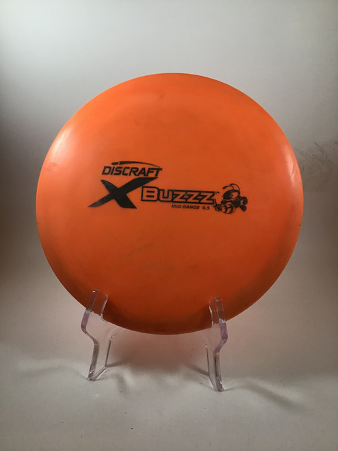 Vist Large View of Product Image Which is Used Discraft ELITE X BUZZZ Disc Golf Mid Range Orange 178g