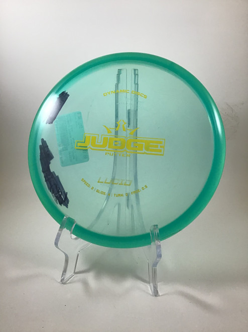 Vist Large View of Product Image Which is Used Dynamic Discs LUCID JUDGE Disc Golf Putter Green 174g
