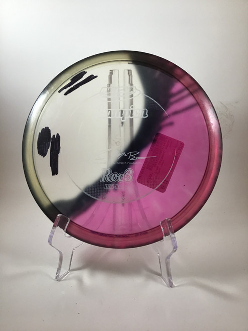Vist Large View of Product Image Which is Used Innova CHAMPION ROC3 Disc Golf Mid Range Pink 174g