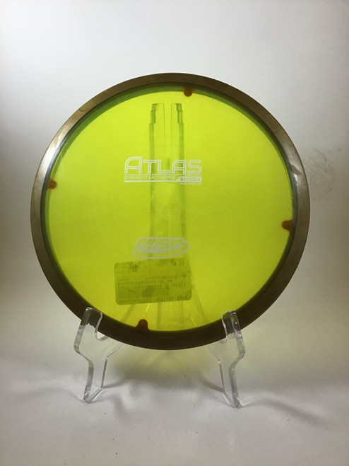 Vist Large View of Product Image Which is Used Innova CHAMPION ATLAS Disc Golf Mid Range Green 178g