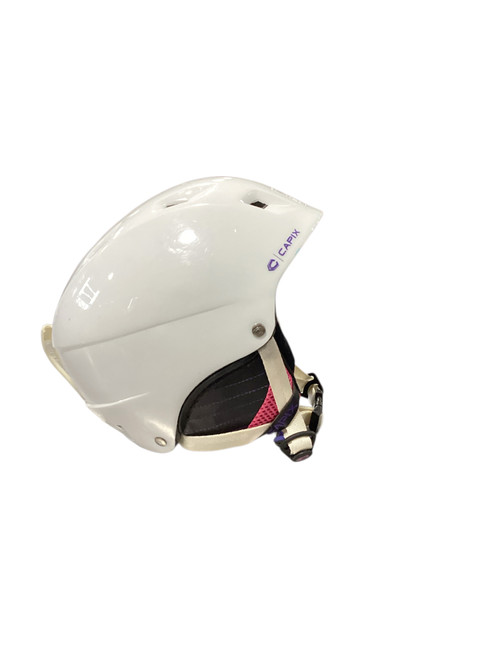 Vist Large View of Product Image Which is Used Capix Snowsport Helmet Youth White SM