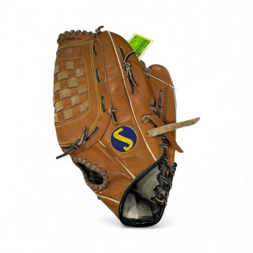 Vist Large View of Product Image Which is Used Spalding TFG13C BB/SB Glove LH Throw Brown 13"