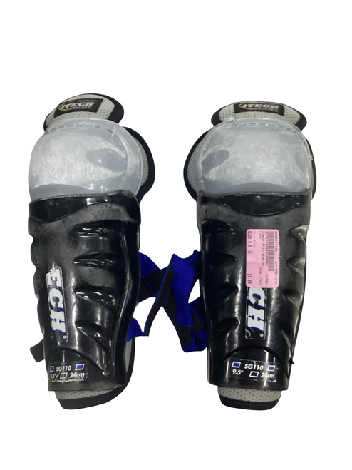 Vist Large View of Product Image Which is Used Itech ITECH Junior Shin Guards Black 9 1/2"