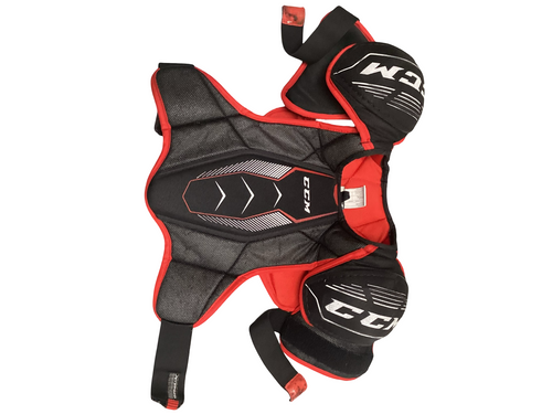 Vist Large View of Product Image Which is Used CCM U PLUS Junior Shoulder Pads MD