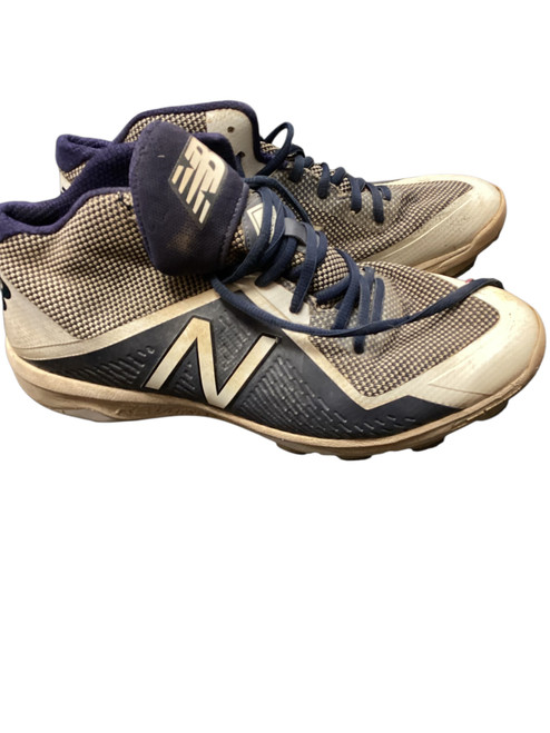 Vist Large View of Product Image Which is Used New Balance BASEBALL CLEAT BB/SB Cleats White Senior 12