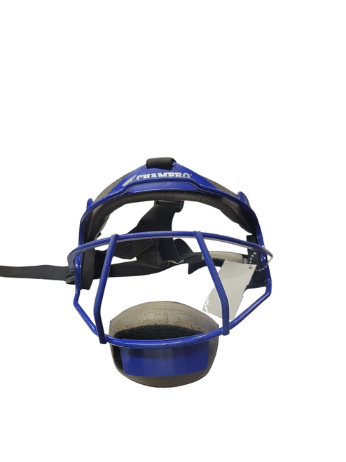 Vist Large View of Product Image Which is Used Champro ADULT MASK BB/SB Fielders Mask Royal Blue One Size
