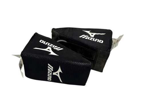 Vist Large View of Product Image Which is Used Mizuno Runbird Catcher's KNEE WEDGES Black SM