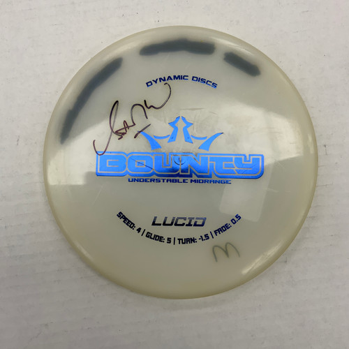Vist Large View of Product Image Which is Used Dynamic Discs LUCID BOUNTY Disc Golf Mid Range White 175g