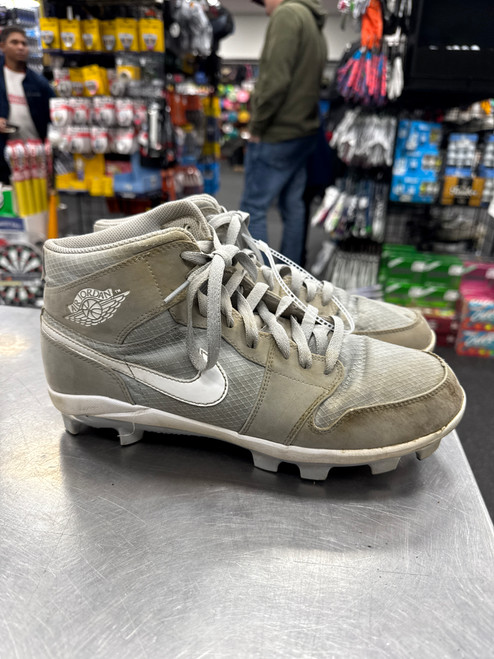 Vist Large View of Product Image Which is Used Jordan AIR JORDAN 1 RETRO MCS BB/SB Cleats Grey Senior 10.5