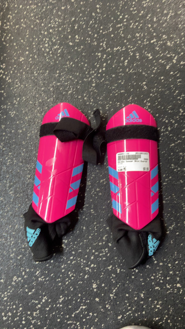 Vist Large View of Product Image Which is Used Adidas Soccer Shin Guards Junior Pink MD