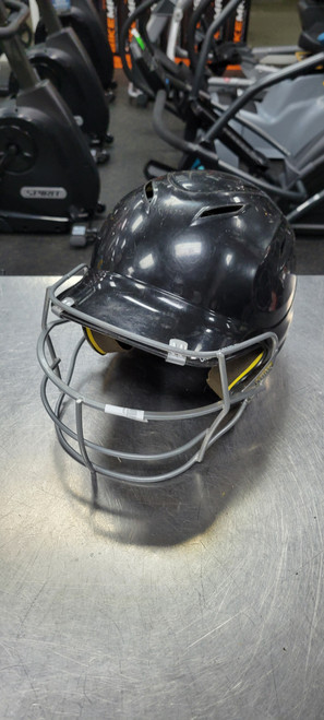 Vist Large View of Product Image Which is Used Under Armour HELMET Batting Helmet w/Mask Black One Size