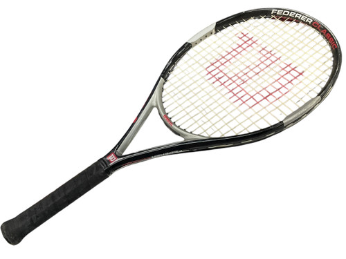 Vist Large View of Product Image Which is USED Wilson FEDERER CLASSIC Adult Tennis Racquet Black Unknown