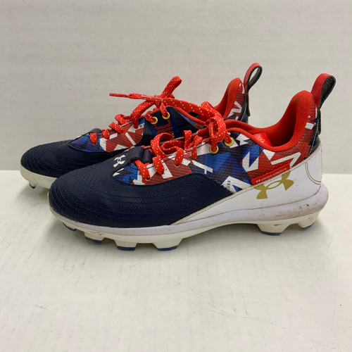Vist Large View of Product Image Which is Used Under Armour BH BB/SB Cleats Navy Blue Junior 06