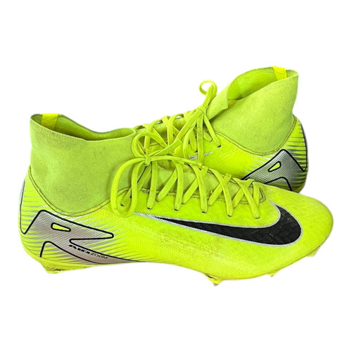 Vist Large View of Product Image Which is Used Nike Adult FB Cleats Neon Green Senior 7