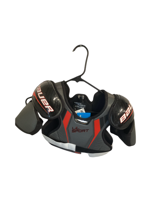 Vist Large View of Product Image Which is Used Bauer LIL SPORT Youth Shoulder Pads LG