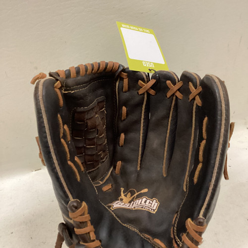 Vist Large View of Product Image Which is Used Rawlings FP120 RH Throw Fastpitch Gloves Chocolate And Almond 12"