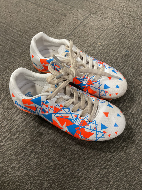 Vist Large View of Product Image Which is Used Franklin Soccer Cleats White Youth 12.0