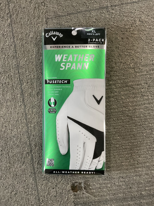 Vist Large View of Product Image Which is Used Callaway Mens Golf Glove White XL