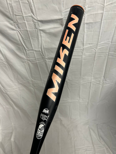 Vist Large View of Product Image Which is Used Miken PSYCHO BB/SB Slowpitch Bat 34"