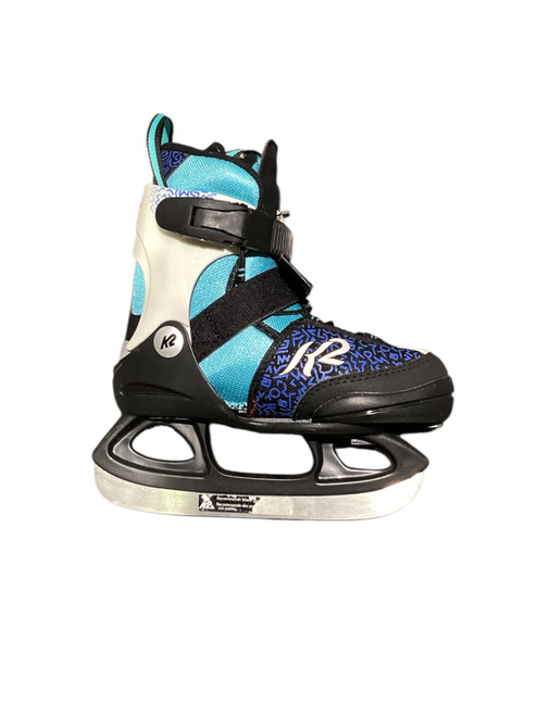 Vist Large View of Product Image Which is Used K2 MARLEE ICE ADJ Girls Softboot Skate Carolina Blue Adjustable