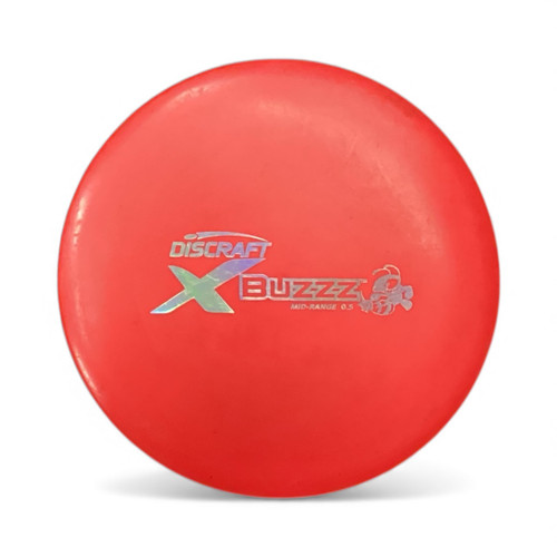 Vist Large View of Product Image Which is Used Discraft BUZZ Disc Golf Mid Range Red