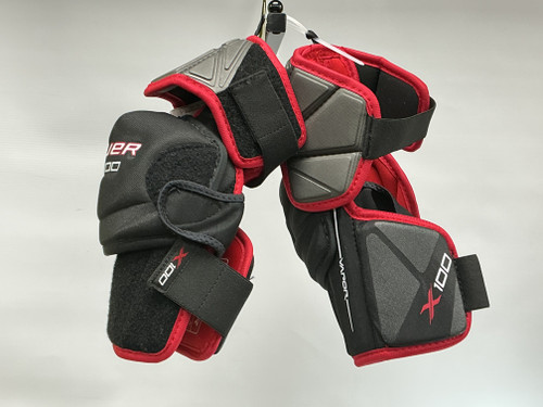 Vist Large View of Product Image Which is Used Bauer VAPOR X100 Senior Elbow Pads LG