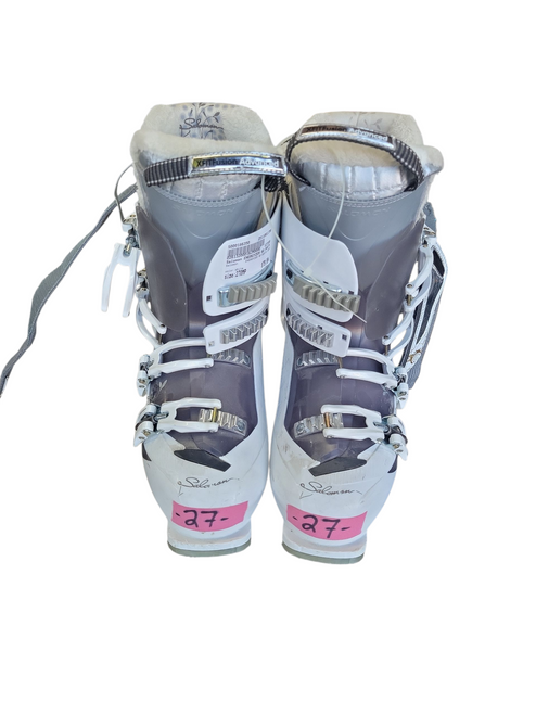 Vist Large View of Product Image Which is Used Salomon ENERGYZER 60 BOOTS 26MP Womens DH Ski Boot White 270 MP - M09 - W10