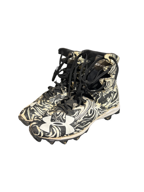 Vist Large View of Product Image Which is Used Under Armour Adult FB Cleats White Senior 7