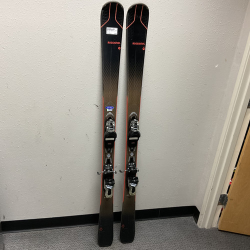 Vist Large View of Product Image Which is Used Rossignol EXP 76 Mens DH Ski/Binding Black 154 cm