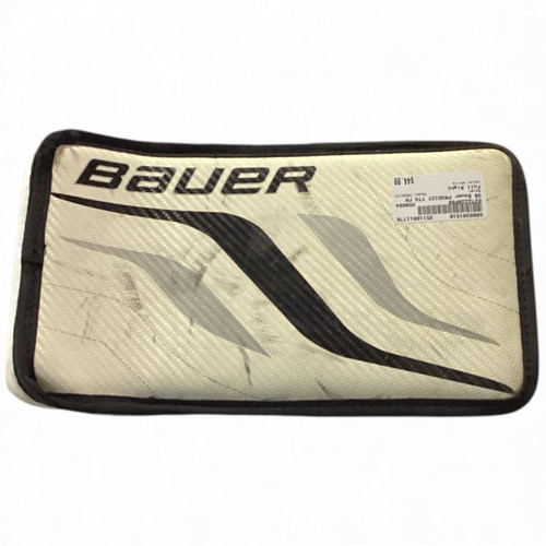 Vist Large View of Product Image Which is Used Bauer PRODIGY Youth Goalie Blocker White
