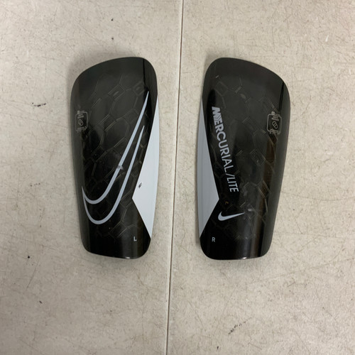 Vist Large View of Product Image Which is Used Nike Soccer Shin Guards Adult Black MD